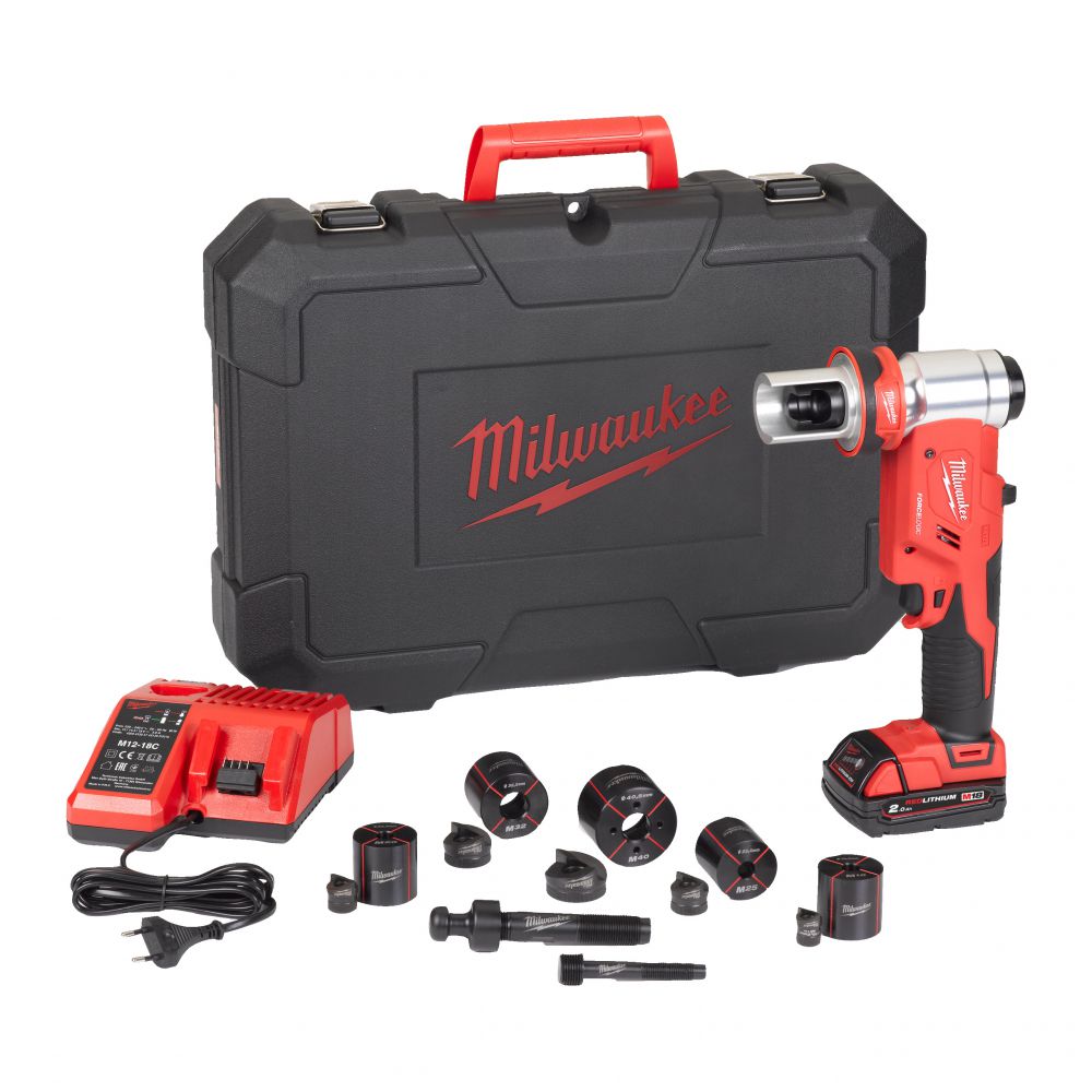 Milwaukee - Force Logic Hydraulische Akku-Lochstanze M18 (M18 HKP-201CA) 
